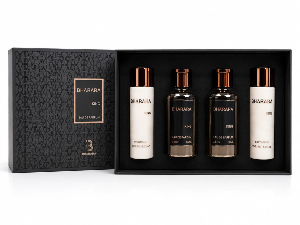 Bharara Set King EDP 4Pcs (H) 100ml; SP 100ml; AS 100ML; SG 150ml; BL 150ml