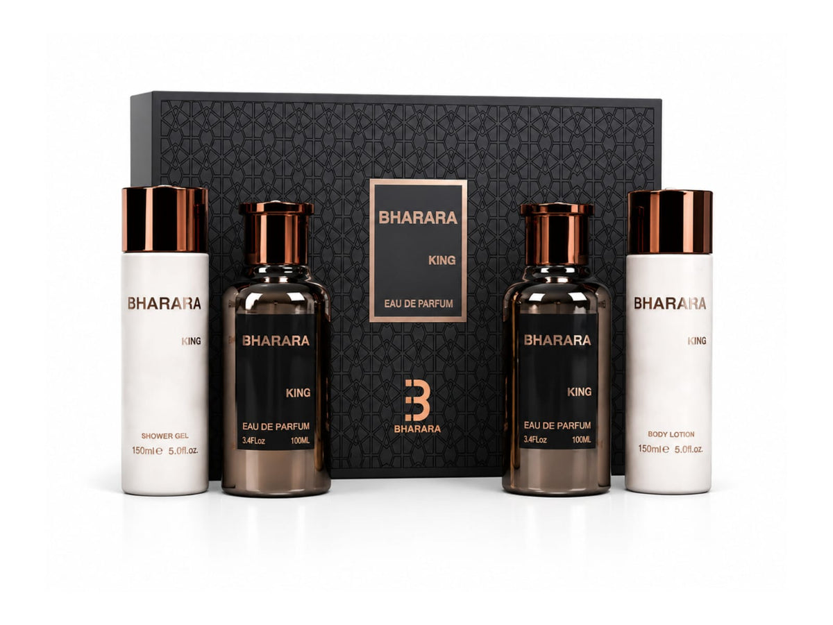 Bharara Set King EDP 4Pcs (H) 100ml; SP 100ml; AS 100ML; SG 150ml; BL 150ml