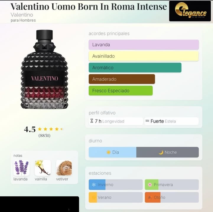 Valentino Uomo Born In Roma Intense EDP (H) 100ml