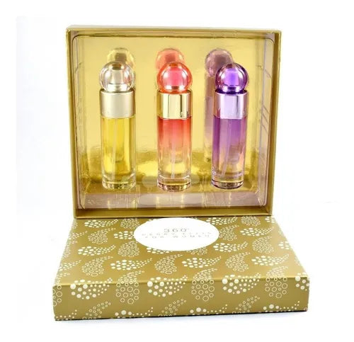 Perry Ellis Set 360 Trio EDT (M) 3Pcs SP 30ml c/u Coral; Purple; White;