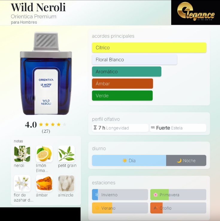 Orientica Le Motif Wild Neroli EDP (H) 85ml