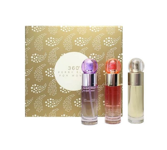 Perry Ellis Set 360 Trio EDT (M) 3Pcs SP 30ml c/u Coral; Purple; White;