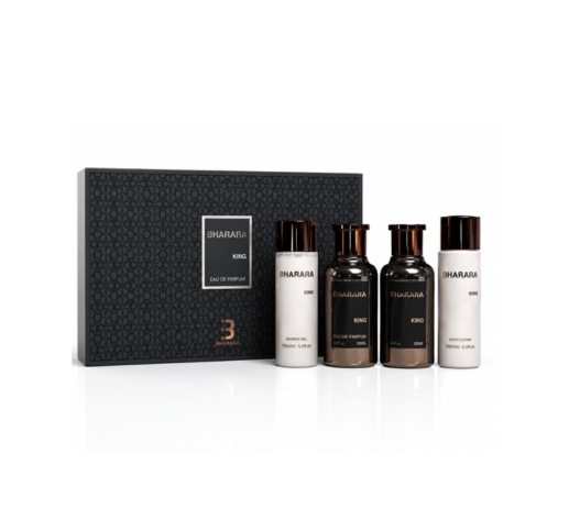 Bharara Set King EDP 4Pcs (H) 100ml; SP 100ml; AS 100ML; SG 150ml; BL 150ml