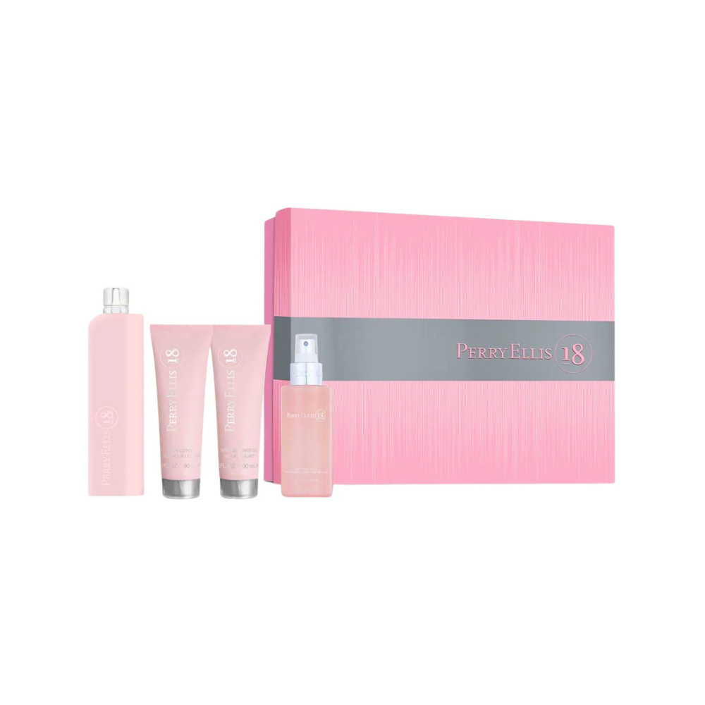 Perry Ellis Set 18 Women 4 Pcs EDT (M) SP 100ml; BM 120ml; SG 90ml; BL 90ml