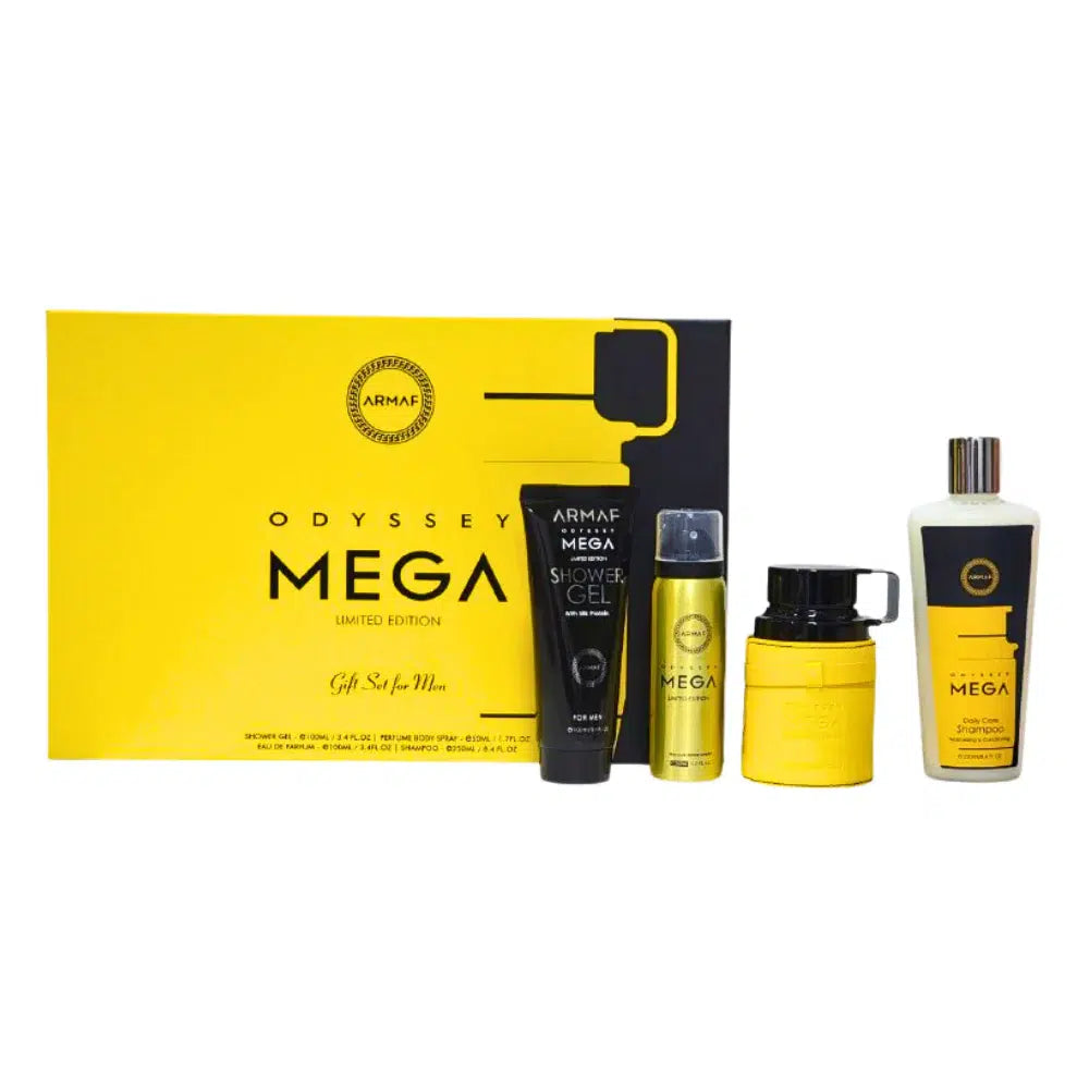 Armaf Set Odyssey Mega 4pcs (H) SG 100ml; PBS 50ml; EDP 100ml; S 250ml