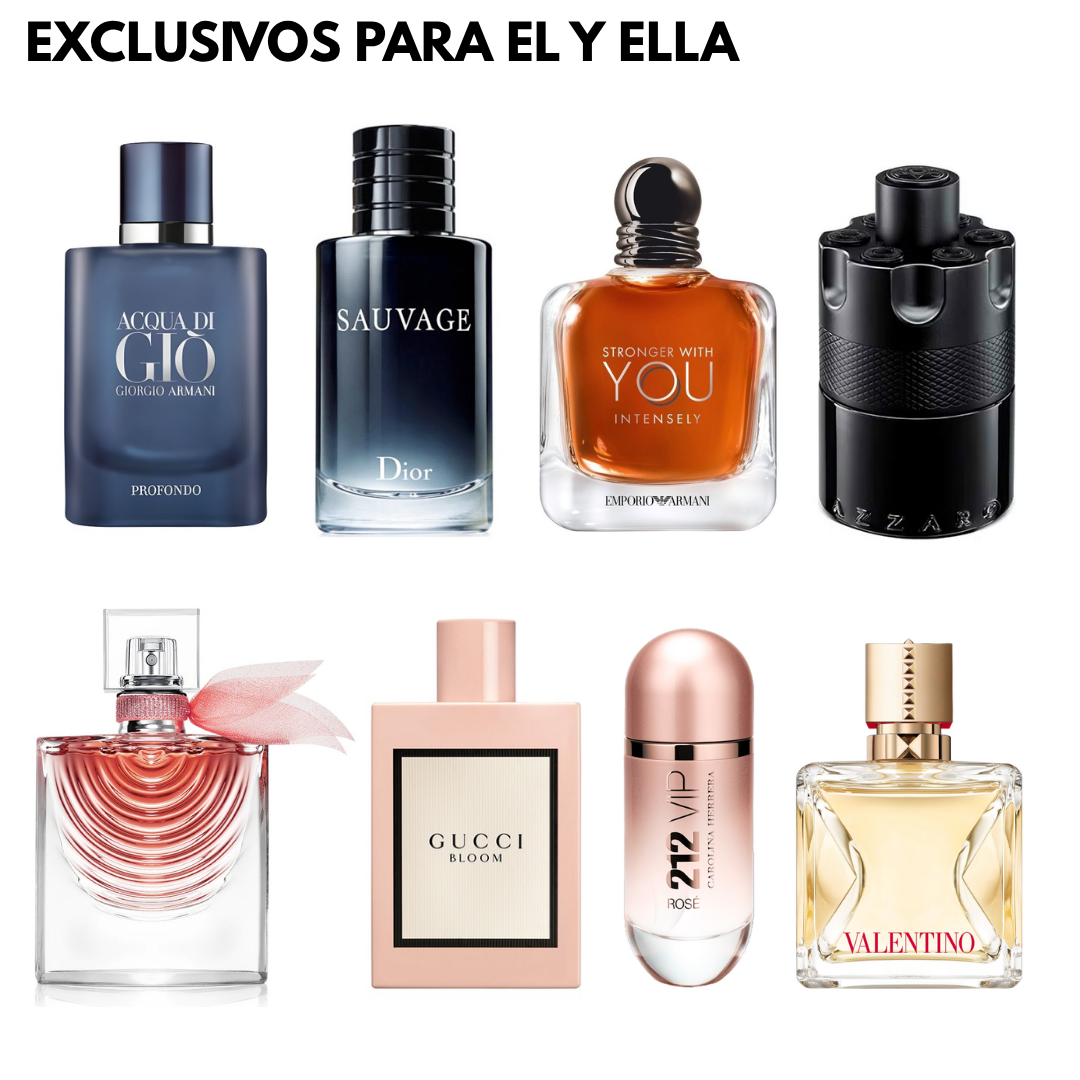 Exclusivos para Él y Ella – 8 Decants de 5 ml