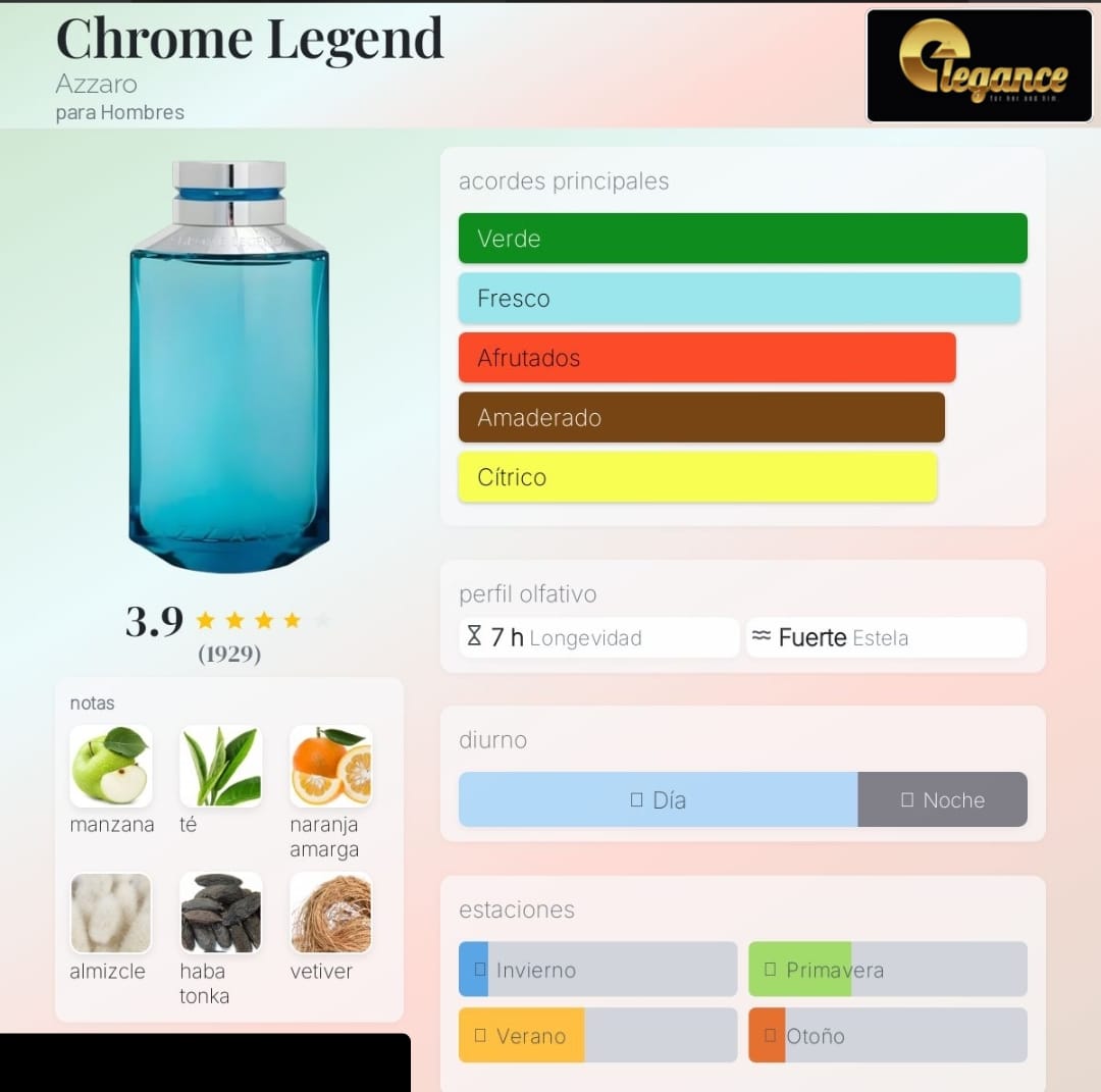 Azzaro Chrome Legend EDT (H) 125ml