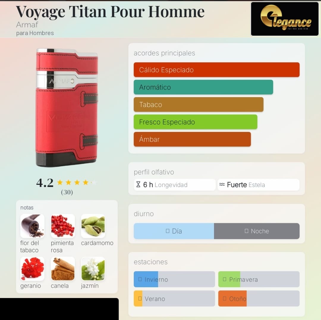 Armaf Voyage Titan Pour Homme EDP (H) 100ml