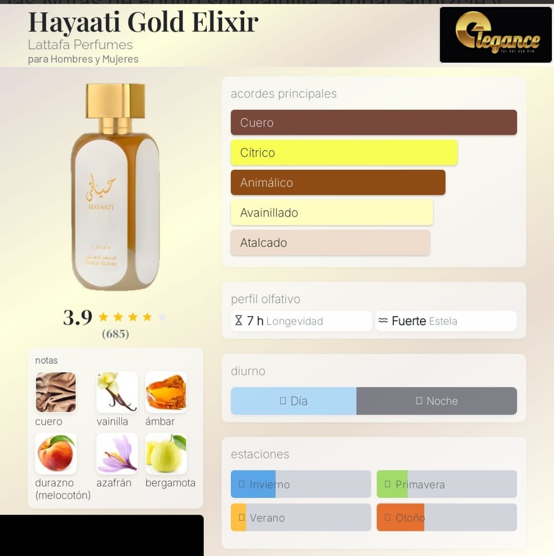 Lattafa Hayaati Gold Elixir EDP (U) 100ml