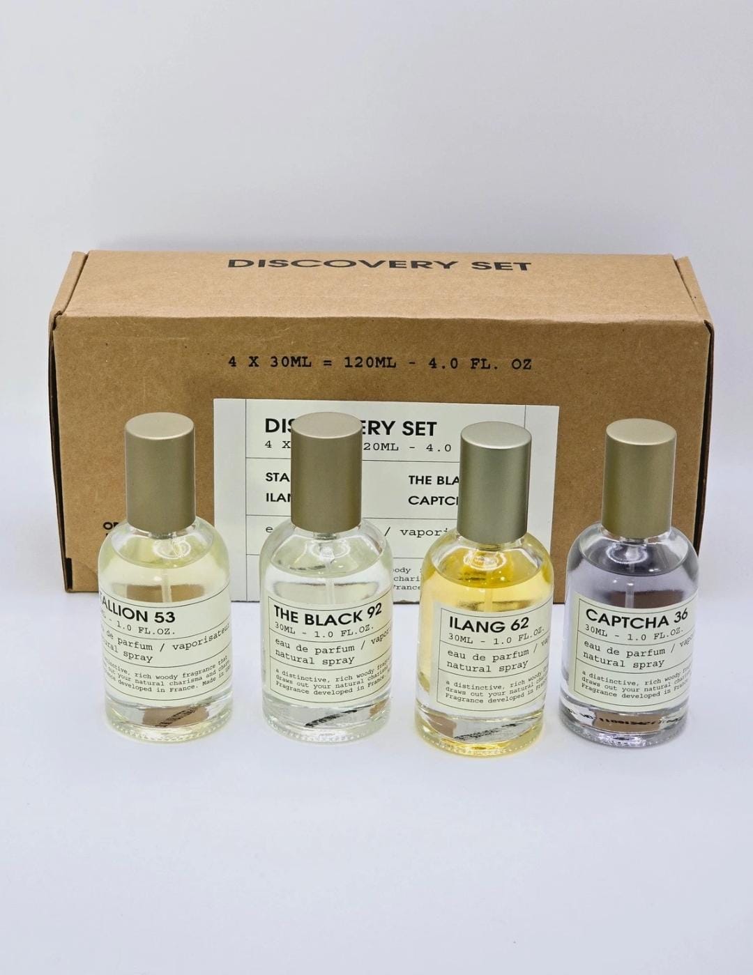 Emper Discovery Mini Set (4PC) EDP (U) 30ml C/U : Stallion 53; The Black 92; Ilang 62; Captcha 36