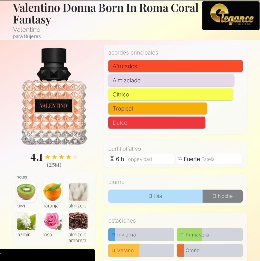 Valentino Donna Born In Roma Coral Fantasy EDP (M) 100ml
