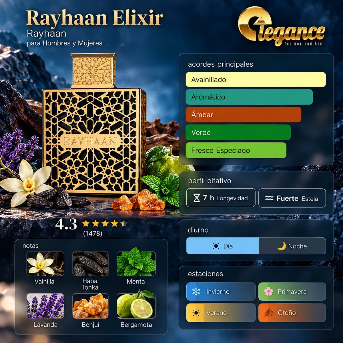 Rayhaan Elixir EDP (H) 100ML