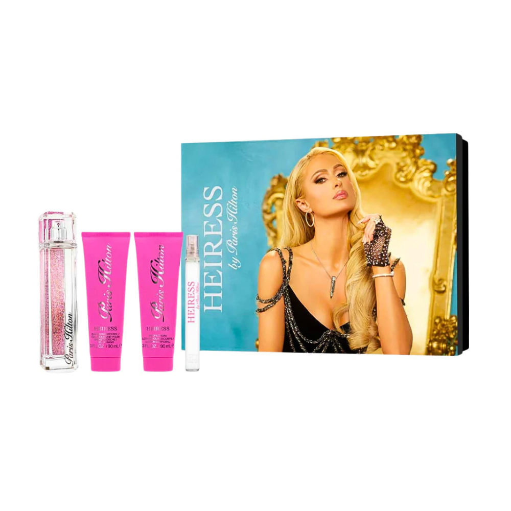 Paris Hilton Set Heiress 4 Pcs EDP (M) SP 100ml; MP 10ml; BL 90ml; SG 90ml