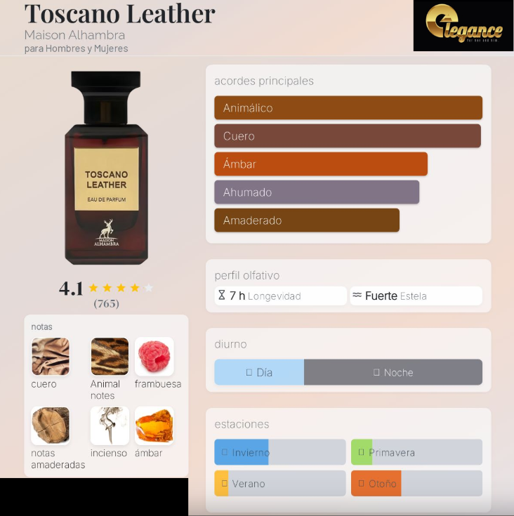 Maison Alhambra Toscano Leather EDP (U) 80ml