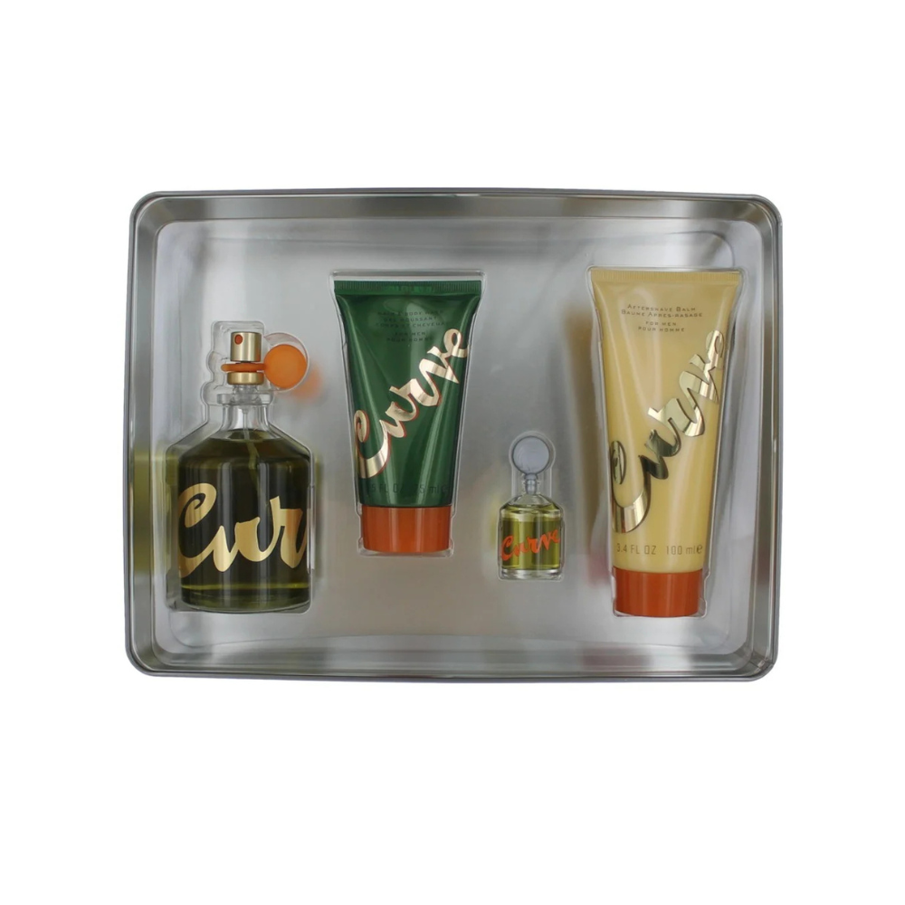 Liz Claiborne Set Curve Men EDC 4 Pcs (H) SP 125ml; AS 100ml; SG 100ml; SP 7.5ml