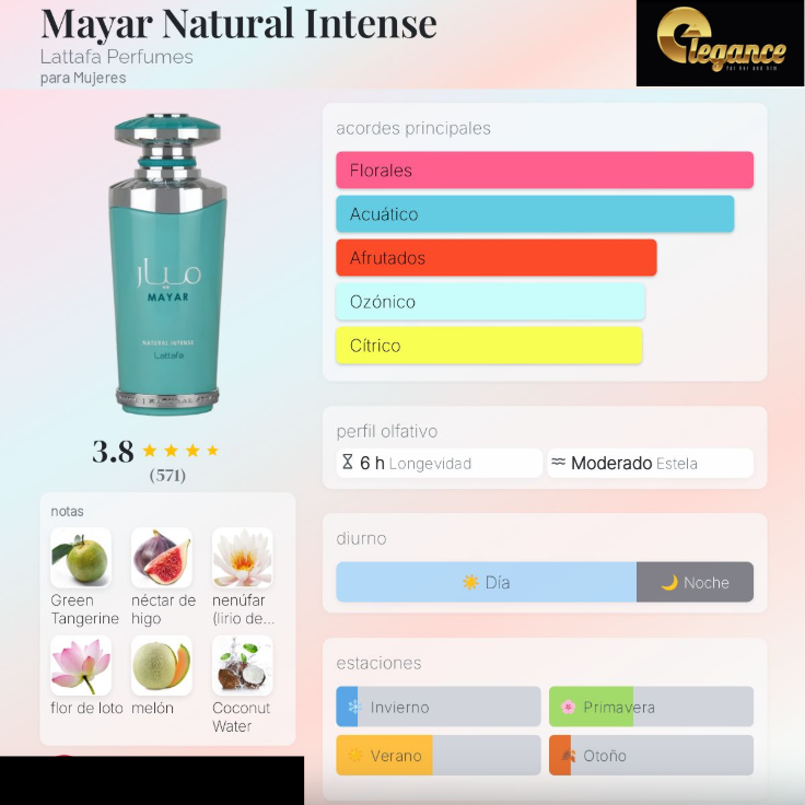 Lattafa Mayar Natural Intense EDP (M) 100ml