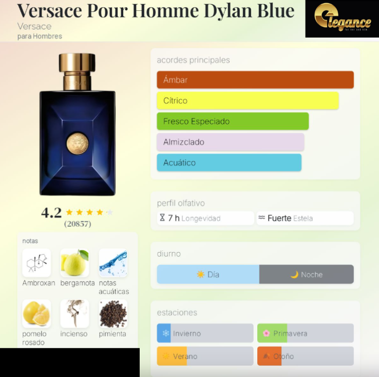 Versace Pour Homme Dylan Blue EDT (H) 100ml