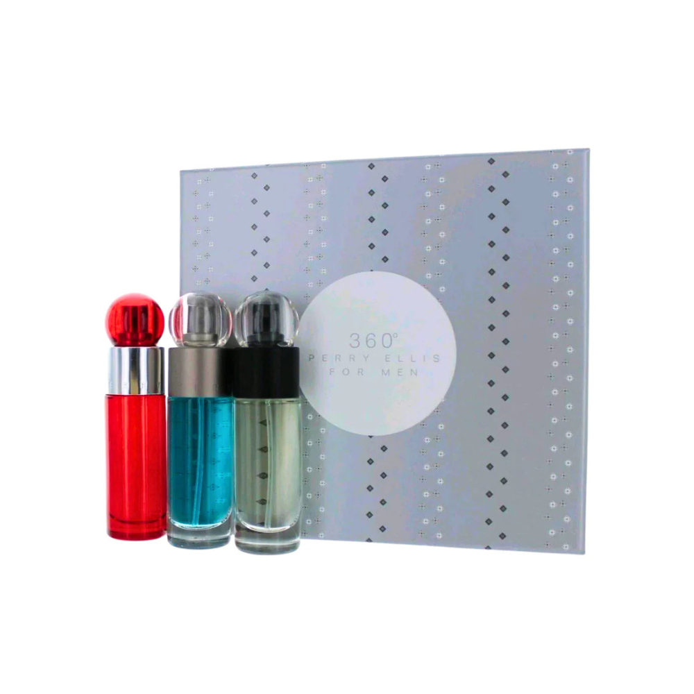 Perry Ellis Set 360 Trio EDT (H) 3Pcs SP 30ml c/u  Red; Men; Reserve