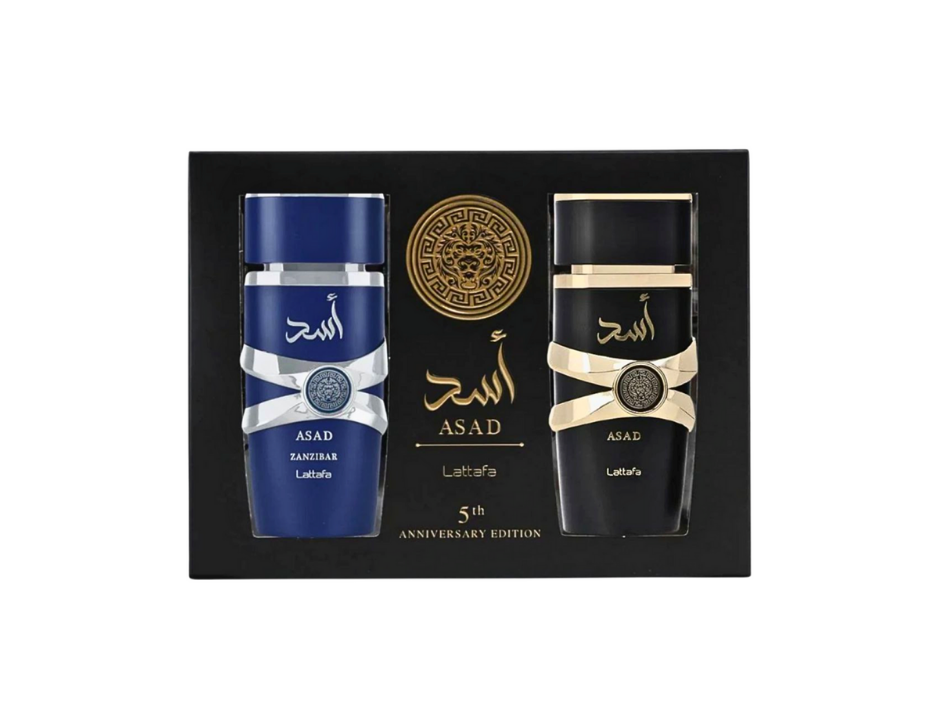 Lattafa Set Asad 5th Anniversary Edition 2pcs (H) Asad EDP 100ml; Asad Zanzibar EDP 100ml