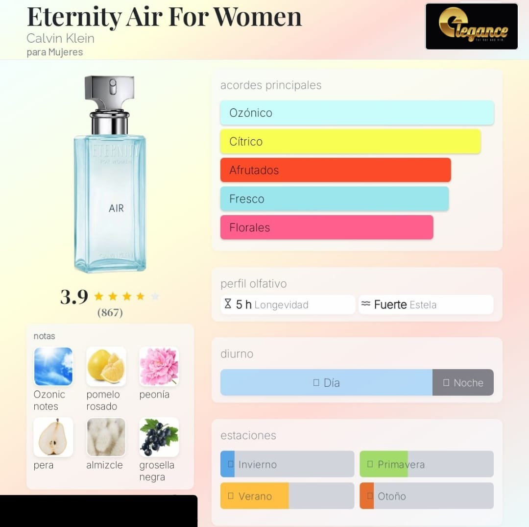 Calvin Klein Eternity Air For Women EDP (M) 100ml