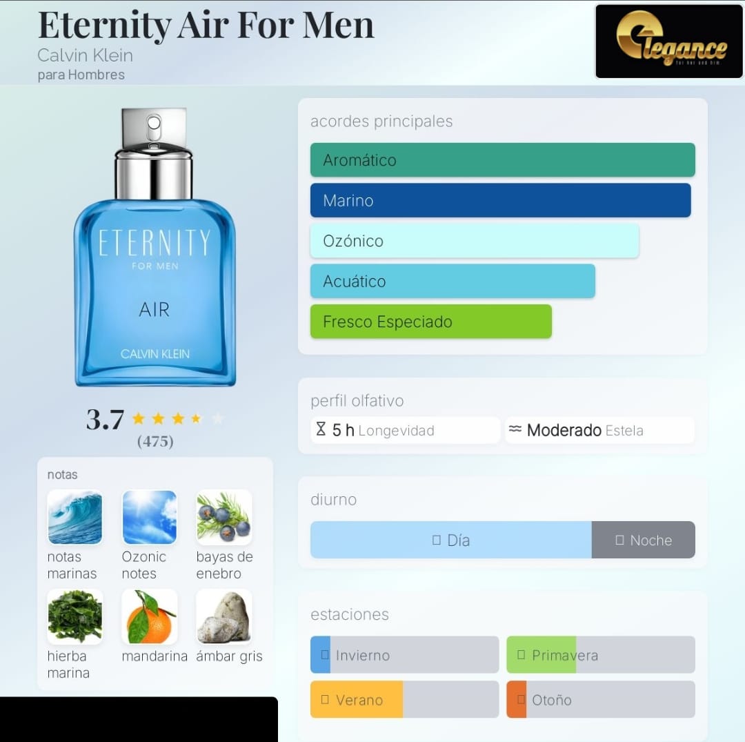 Calvin Klein Eternity Air For Men EDT (H) 100ml