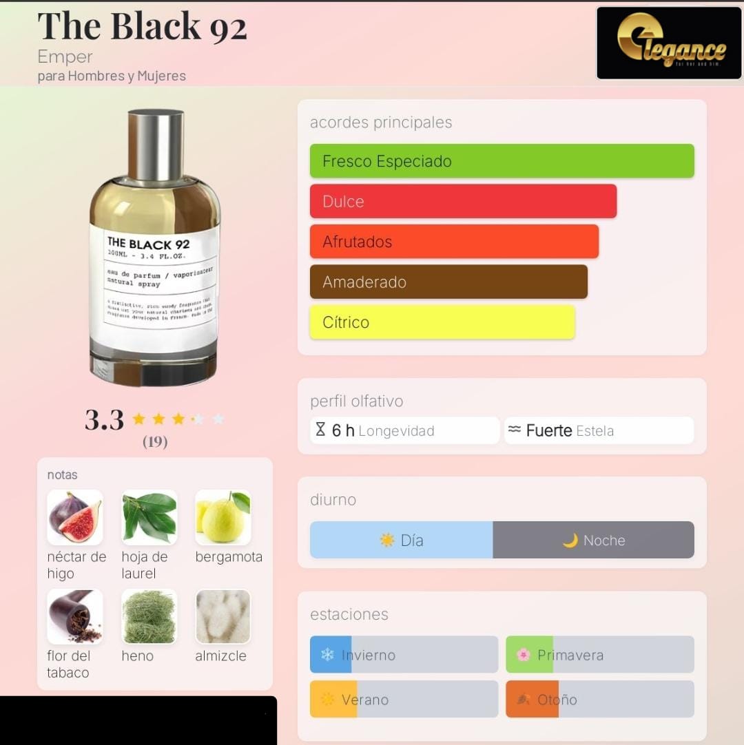Emper The Black 92 EDP (U) 100ml