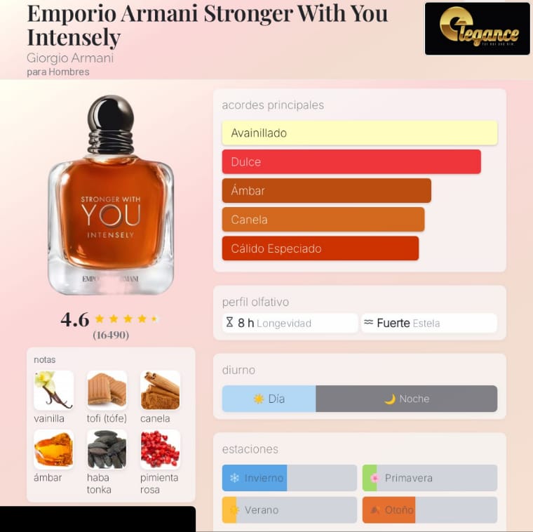 Giorgio Armani Stronger With You Intensely EDP (H) 100ml