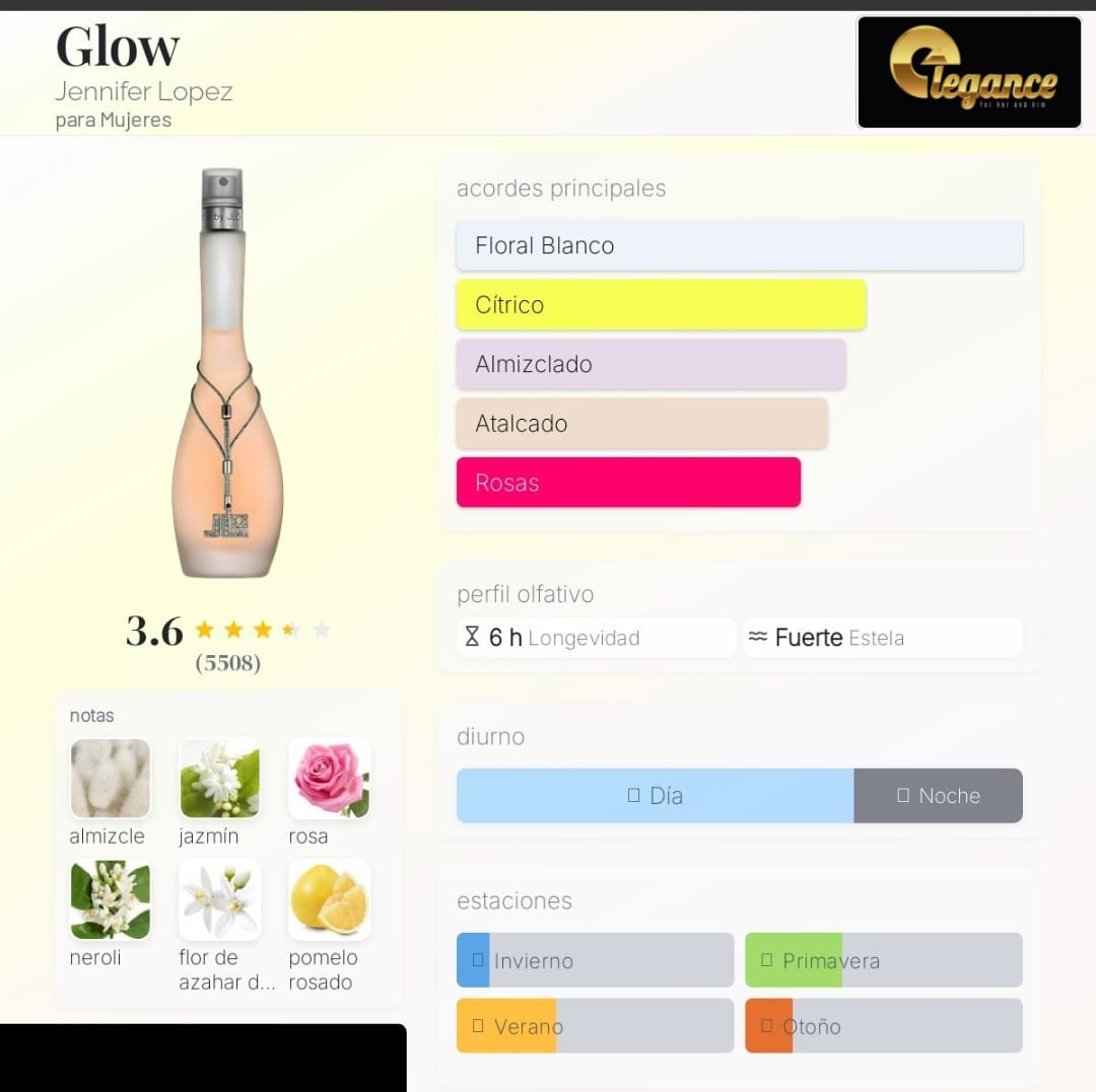 Jennifer Lopez Glow EDT (M) 100ml