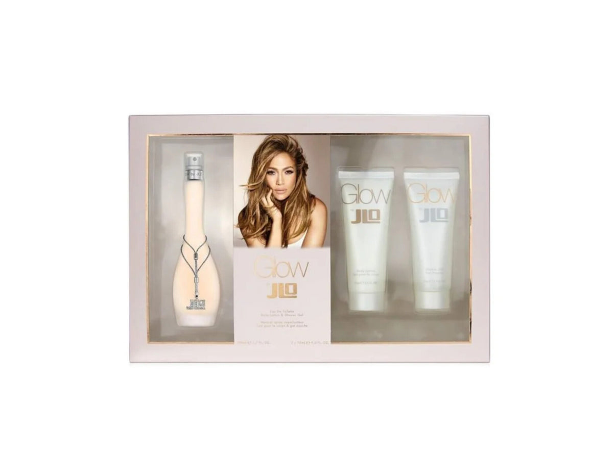 Jennifer Lopez Set Glow 3 PCS EDT (M) 100ml; PS 100ml; BL 75ml; SG 75ml