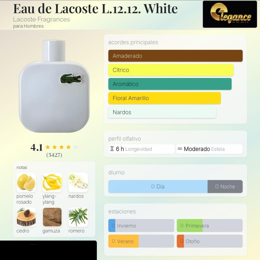 Lacoste L.12.12. Blanc EDT (H) 100ml