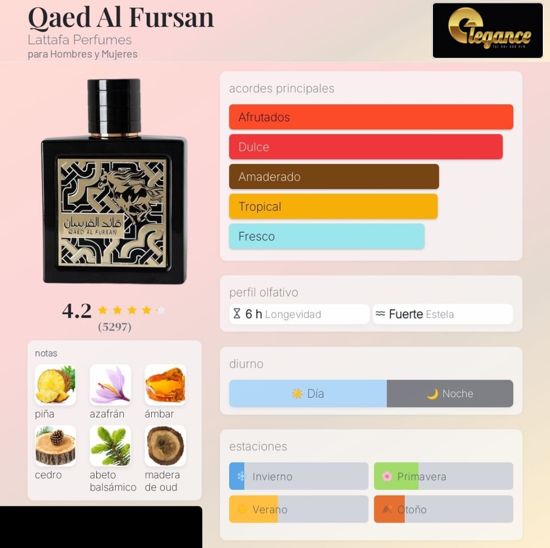 Lattafa Qaed Al Fursan EDP (U) 100ml