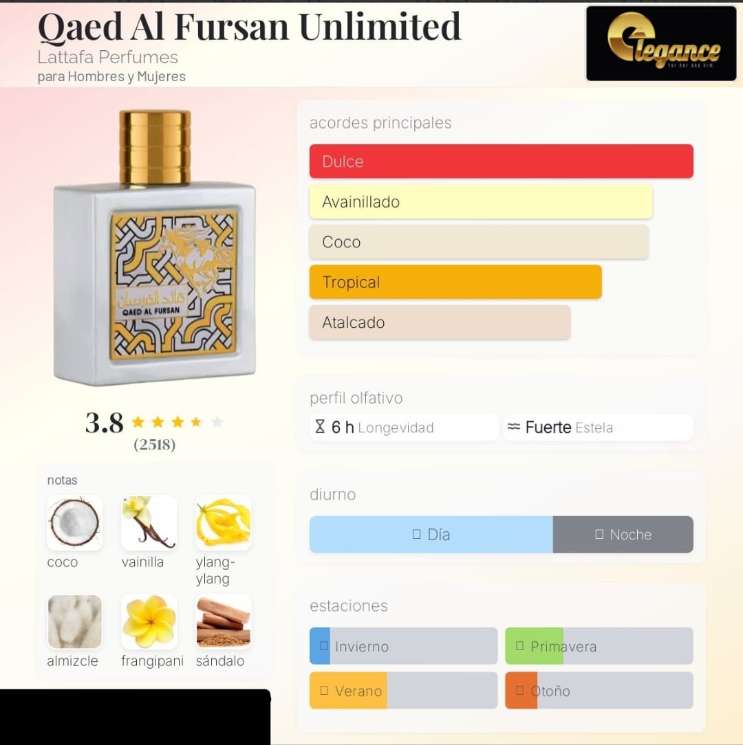 Lattafa Qaed Al Fursan Unlimited EDP (U) 100ml