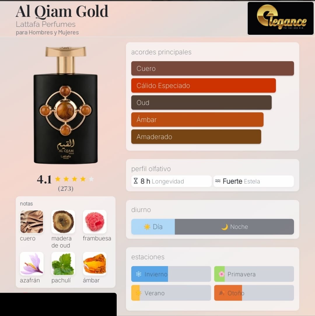 Lattafa Al Qiam Gold EDP (U) 100ml