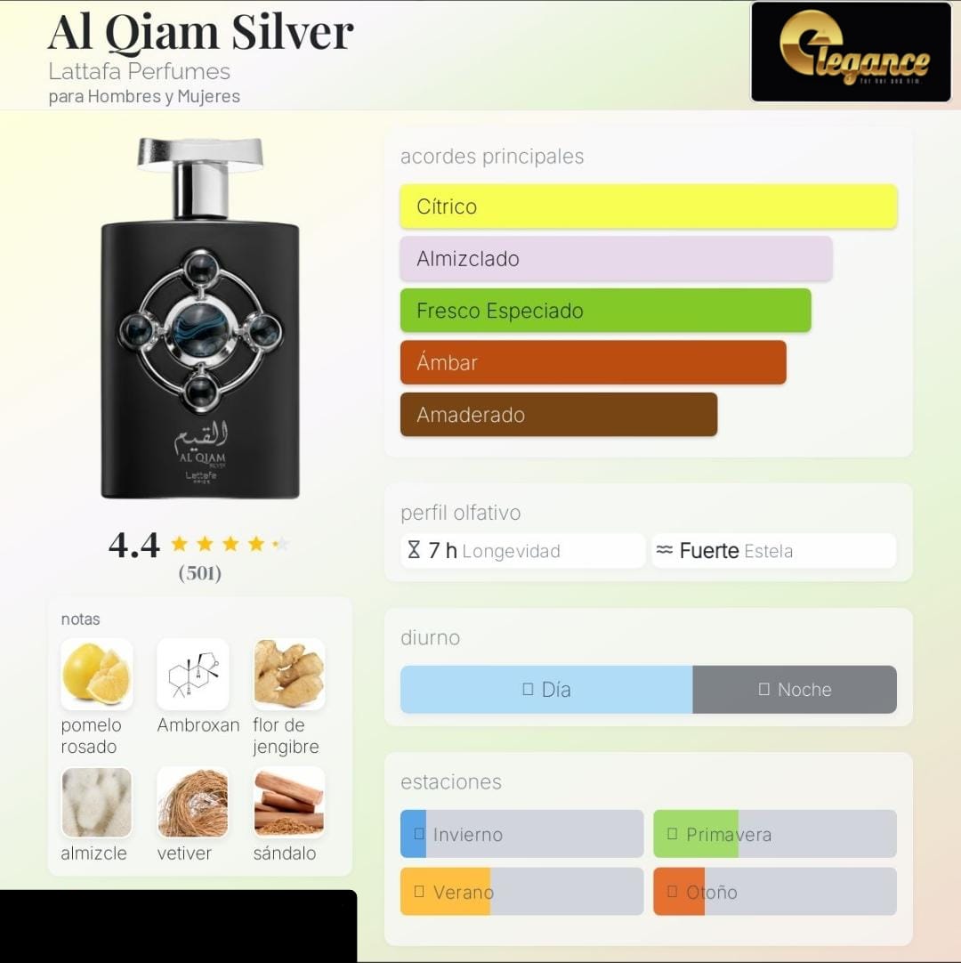 Lattafa Pride Al Qiam Silver EDP (U) 100ml
