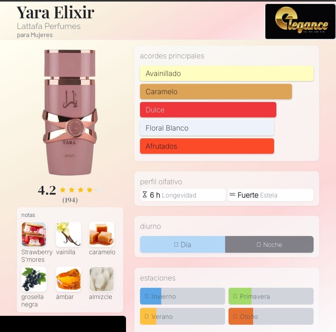 Lattafa Yara Elixir EDP (M) 100ml