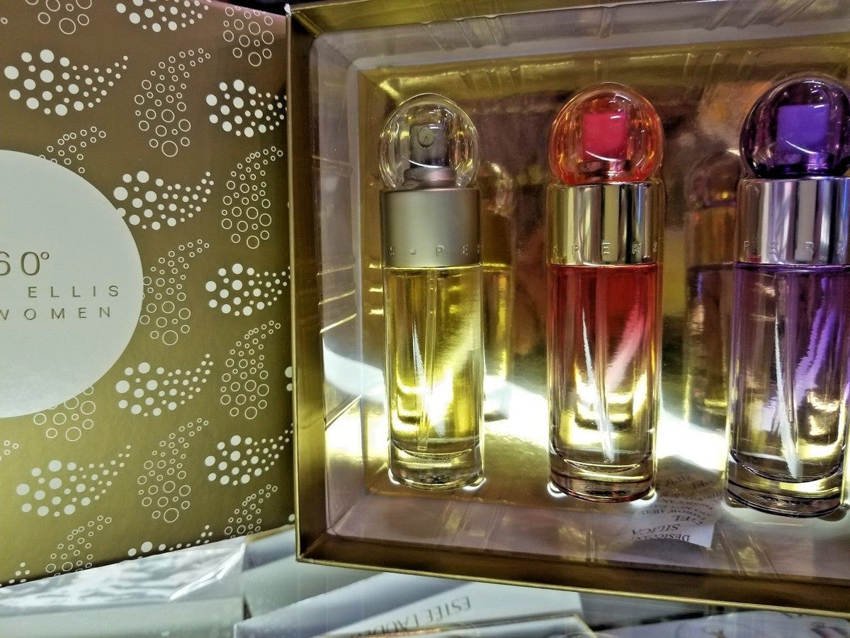 Perry Ellis Set 360 Trio EDT (M) 3Pcs SP 30ml c/u  Coral; Purple; White;