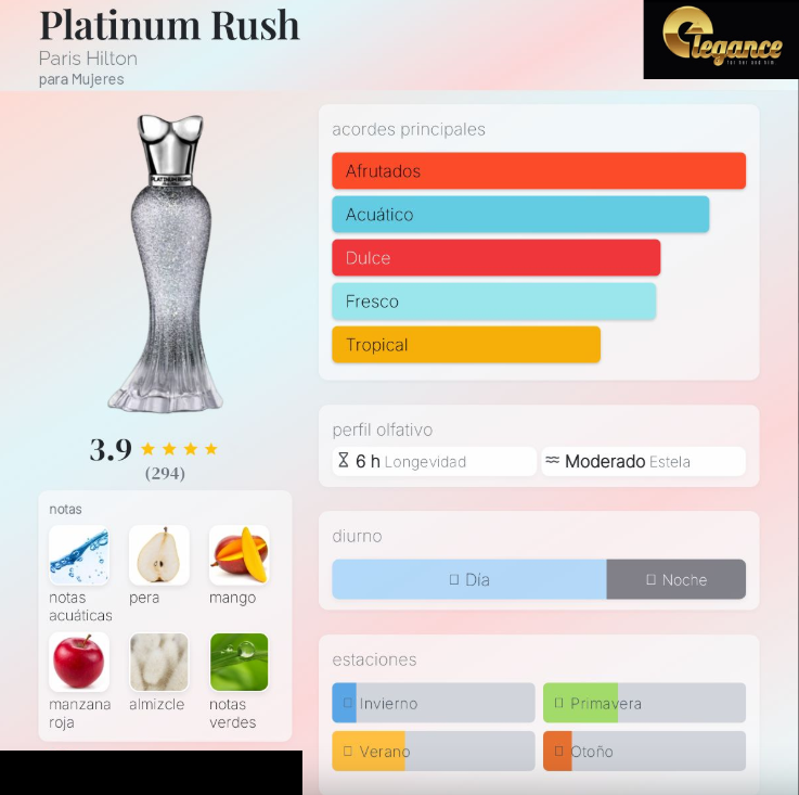 Paris Hilton Platinum Rush EDP (M) 100ml - Imagen 4
