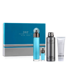 Perry Ellis Set 360 Men EDT 4 Pcs (H) SP 100ml; SG 90ml; DP 170g; MP 7.5ml