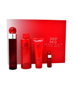 Perry Ellis Set 360 Red EDT 4 Pcs (H) SP 100ml; MP 7.5ml; SG 90ml BS 200