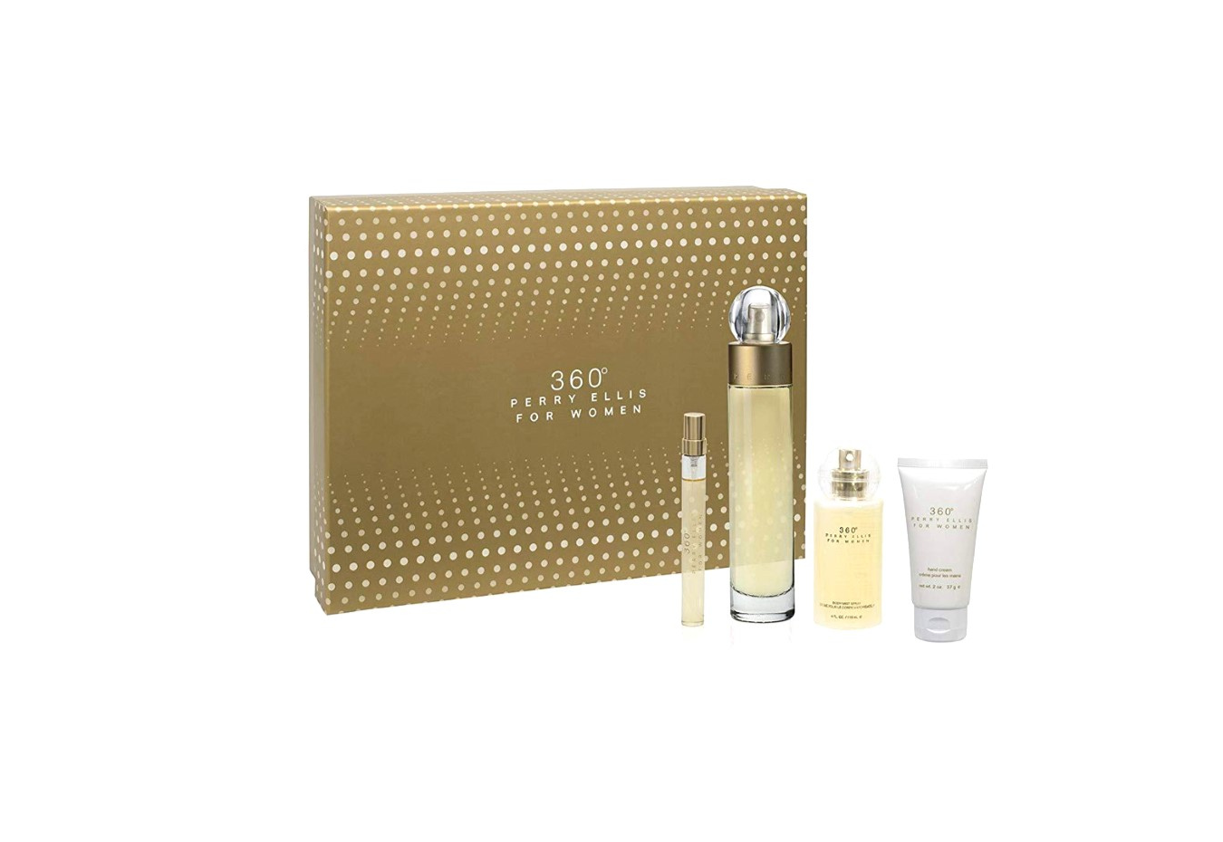 Perry Ellis Set 360 White EDT 4 Pcs (M) SP 100ml; BS 118ml; SG 90ml; MP 7.5ml