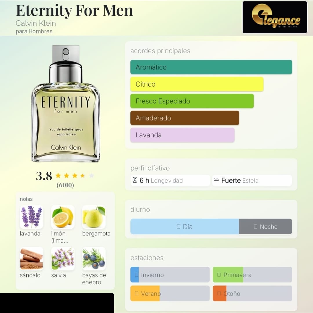 Calvin Klein Eternity For Men EDT (H) 100 ML - Imagen 4