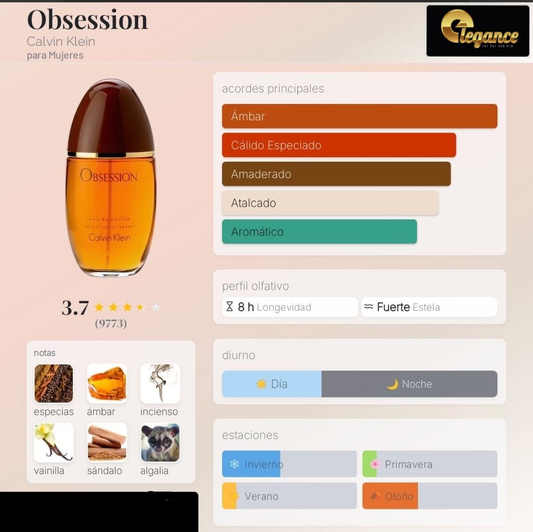 Calvin Klein Obsession EDP (M) 100ml - Imagen 4