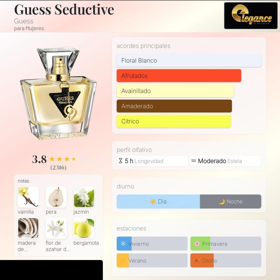 Guess Seductive EDT (M) 75ml - Imagen 4