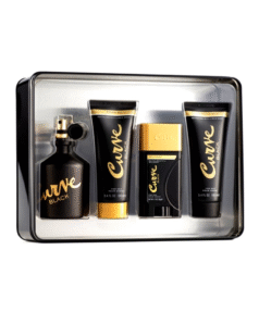 Liz Claiborne Set Curve Black EDC 4 Pcs (H) SP 125ml; AS 100ml; SG 100ml; DS 50g