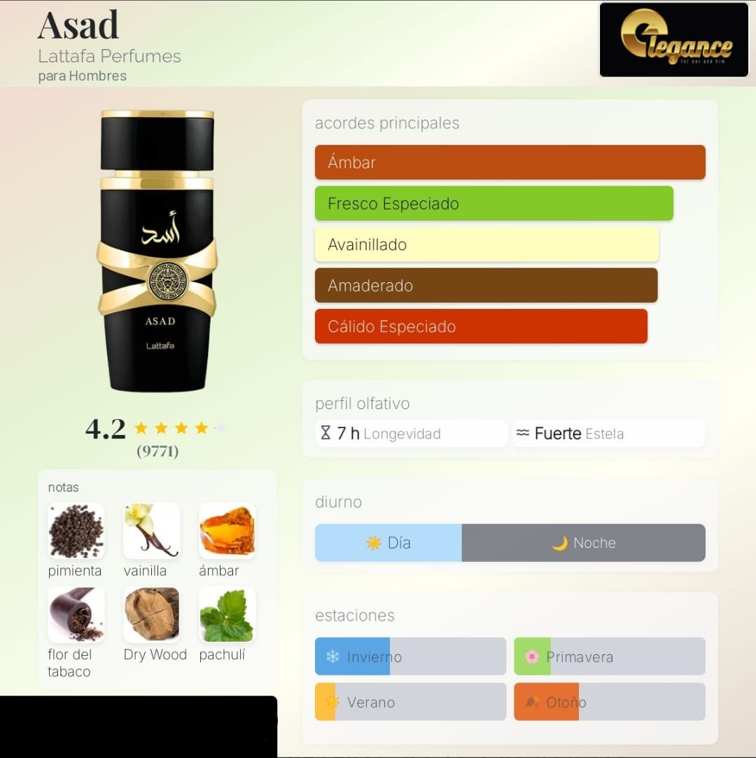 Lattafa Asad EDP (H) 100ml - Imagen 4