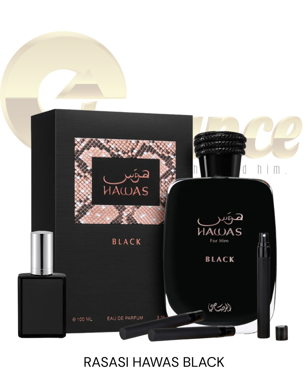 Decants Rasasi Hawas Black (H) EDP