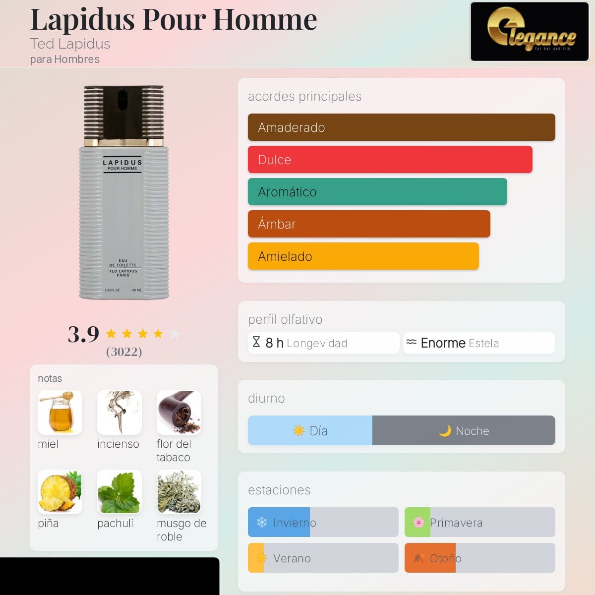 Ted Lapidus Pour Homme EDT (H) 100ml - Imagen 4